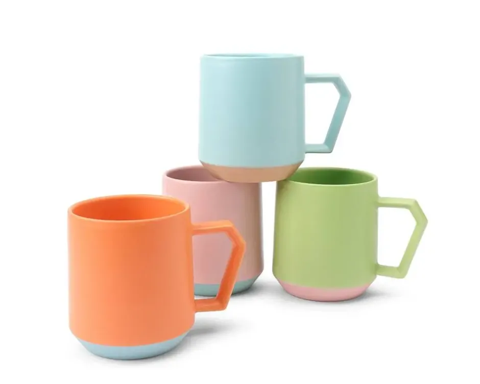 Mugs^MIYA Company Chips 12 Oz. Mug Pastel Blue