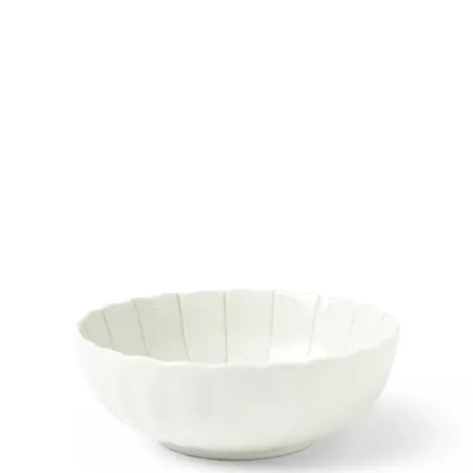 Medium Bowls^MIYA Company Kasa Lines White 5.5" Bowl