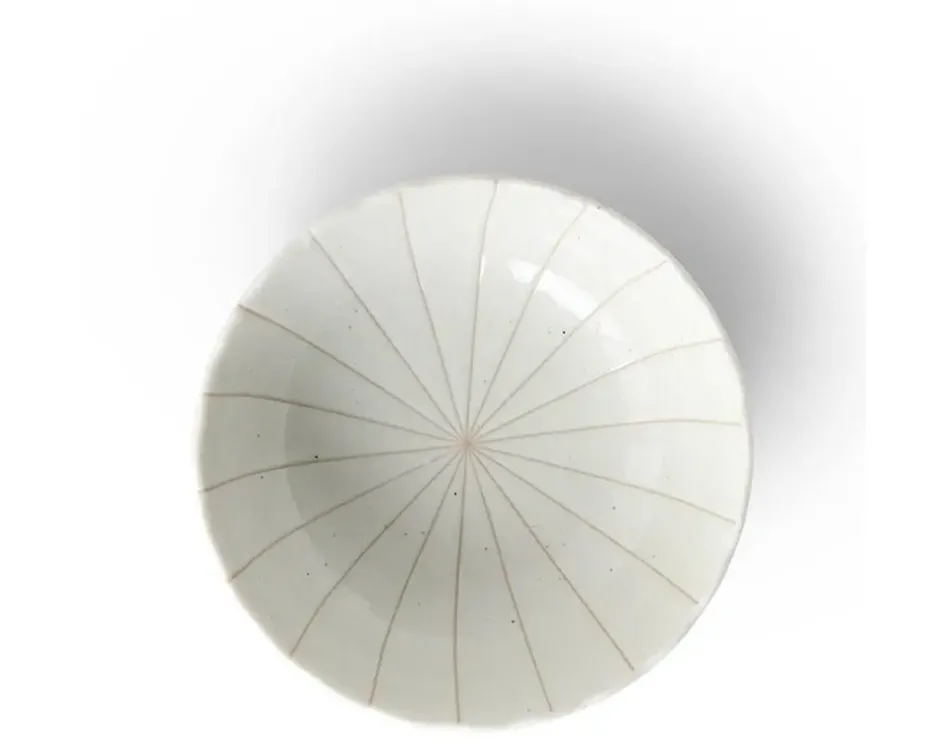 Medium Bowls^MIYA Company Kasa Lines White 5.5" Bowl